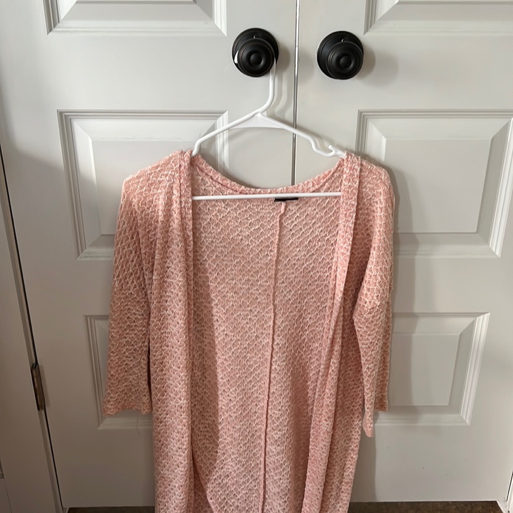 Pink cardigan